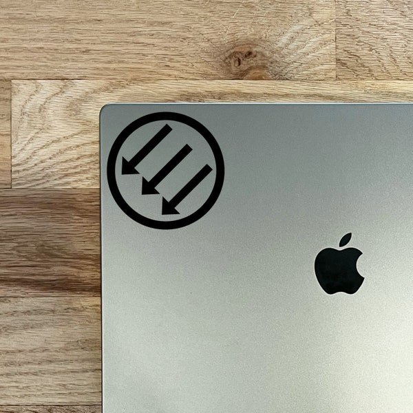 3 Arrows Sticker in Various Colors and Sizes