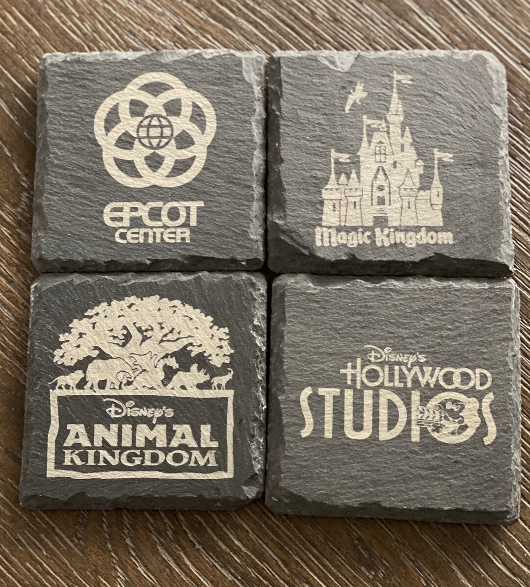 Disney Inspired 4 Parks Coasters Disney Coasters Disney Park Etsy
