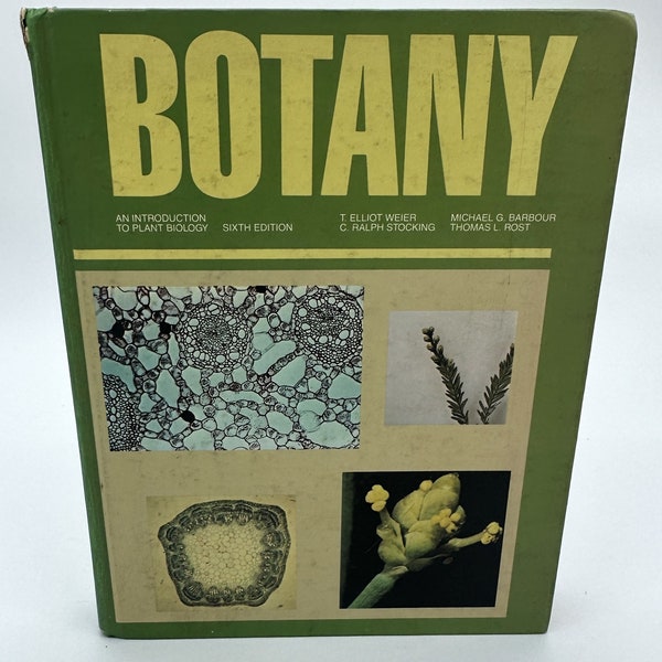 Botany: An Introduction to Plant Biology 6th Edition by T. Elliot Weier, C. Ralph Stocking, Michael G. Barbour and Thomas L. Rost 1982