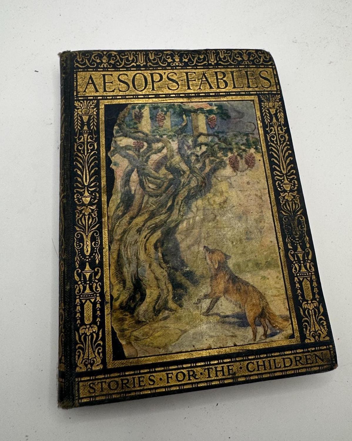 Vtg Antiquarian 1931 Aesop's Fables by Grosset & Dunlap New
