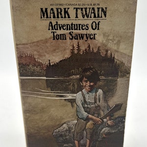 Vintage Adventures of Tom Sawyer Vintage 1980 Book by Mark Twain