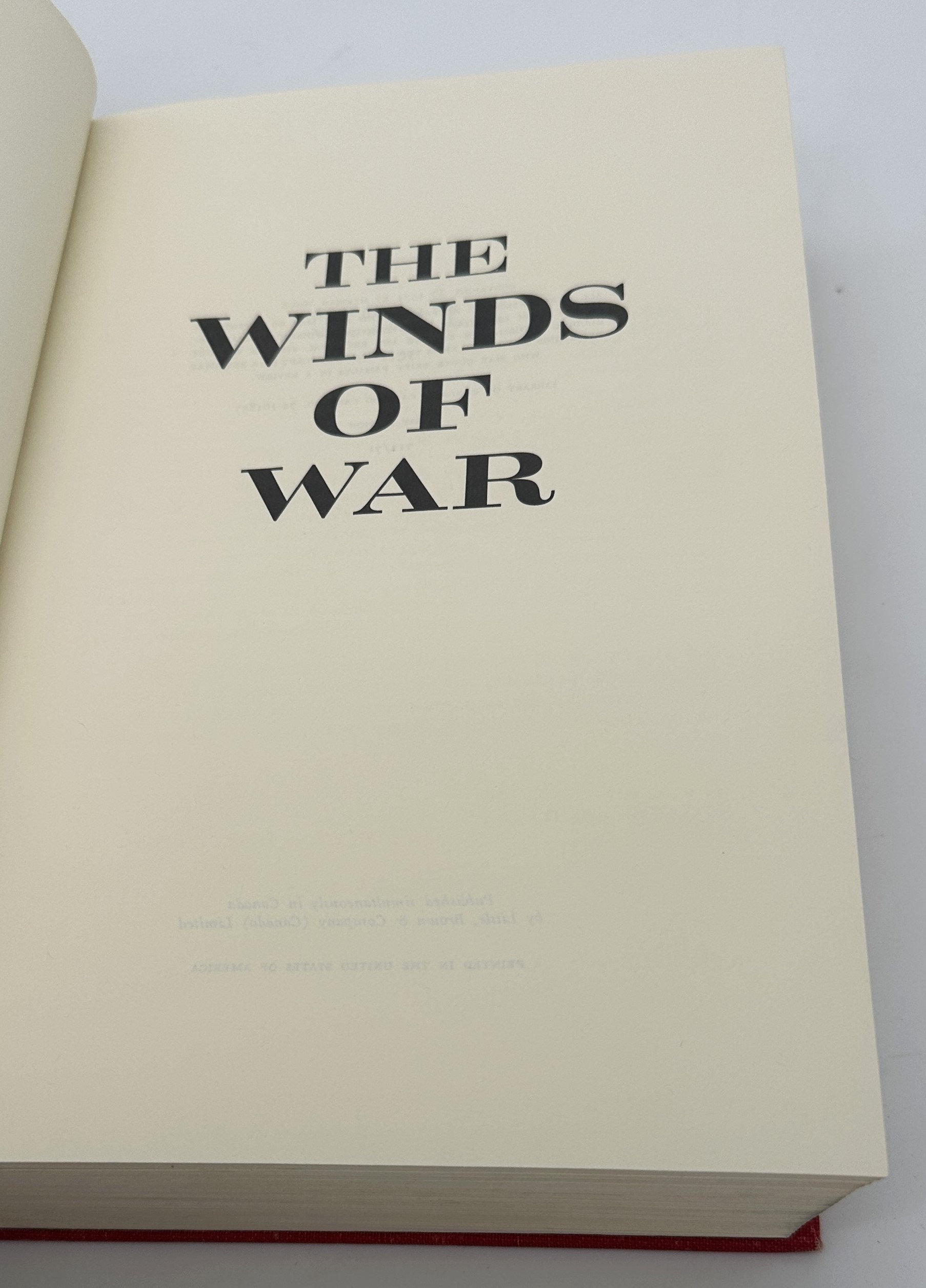 The Winds of War Hardcover 1971 by Herman Wouk First Edition Etsy