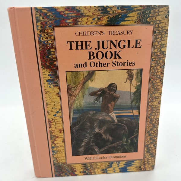 Rudyard Kipling, The Jungle Book and Other Stories, Children's Treasury, Illustrated, Tiger Books, 1993, Slipcover
