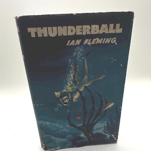 Thunderball by Ian Fleming (1961) | Vintage James Bond Novel | 1st Edition 7th Print | Spy Thriller Classic | Collectible Bond Book