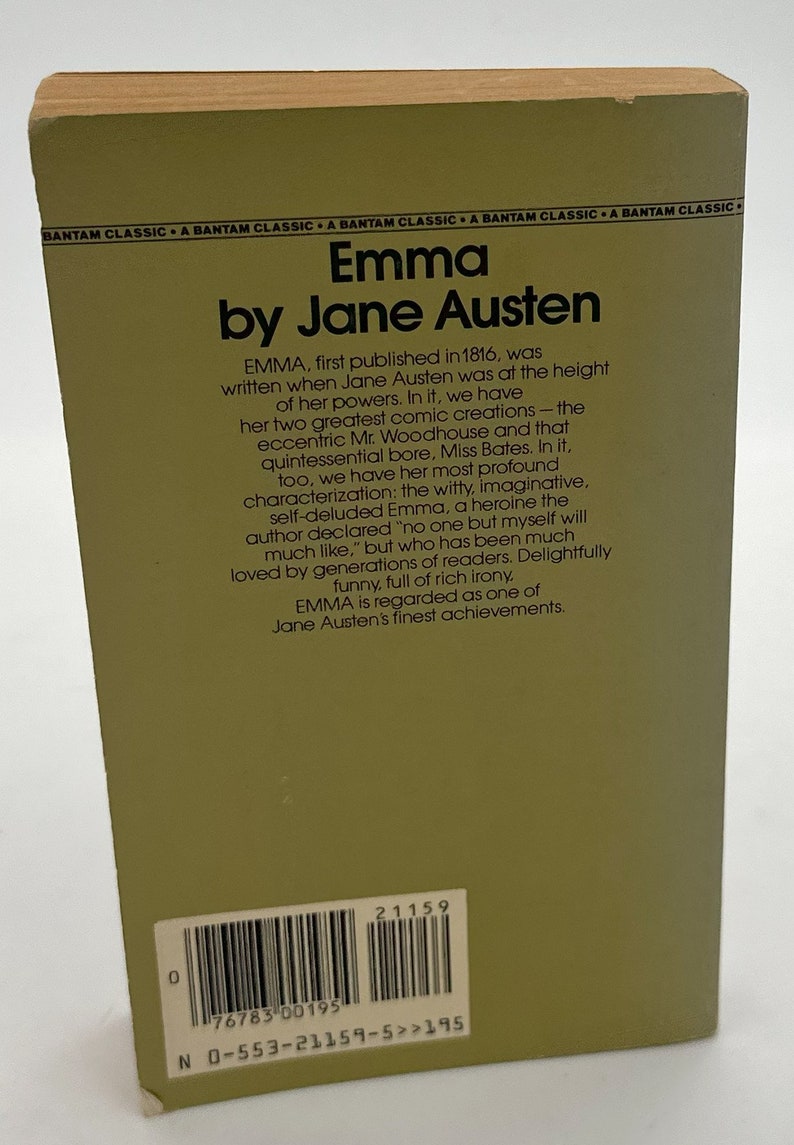 Vintage Emma by Jane Austen 1981 Etsy