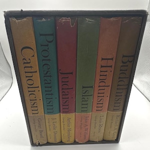 Vintage World Religions Book Set: 1960s Hardcover Collection