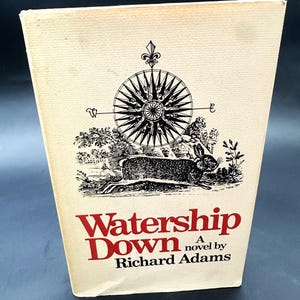 Watership Down by Richard Adams | First Edition 1972 | Rare Vintage Novel | Classic British Fiction | Collectible Hardcover Book