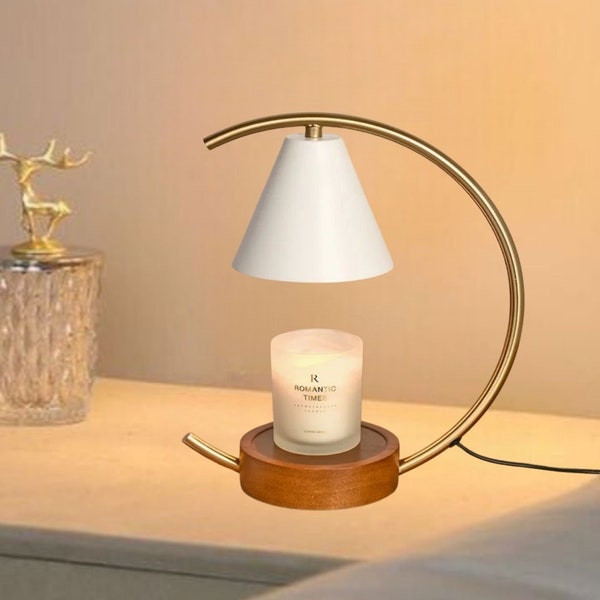 Candle Warmers Lamp, Vintage Scandinavian, Decorative Lamp For Desk Bedroom , Aesthetic Home Decor, EU-US Plug