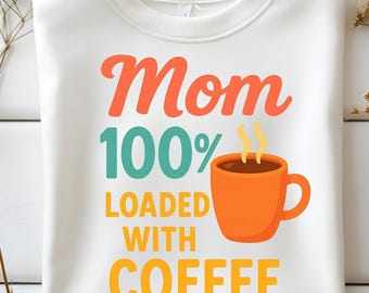 Coffee Mom SVG: Funny Caffeine Queen Design (Digital Download)