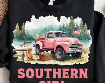 Southern Girl PNG, Cowgirl Clipart, Western Graphics (Digital Download)