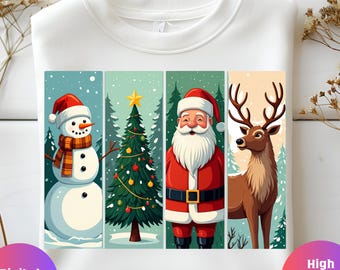 Christmas Snowman PNG: Santa Claus Sublimation Design (Digital Download)