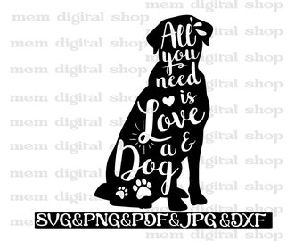 Dog Paw Silhouette Svg: Dog Lover Clipart (Digital Download)