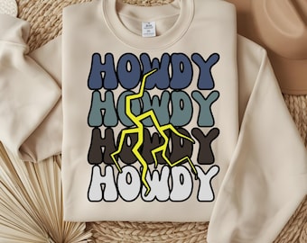 Western Howdy PNG: Cowboy Sublimation Design (Digital Download)