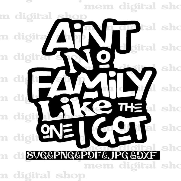 Aint No Family Like The One I Got Svg,Family Cut File,Family Design Svg,Family Svg,Family Cricut,Family Shirt Design,Family Vacation Svg Png