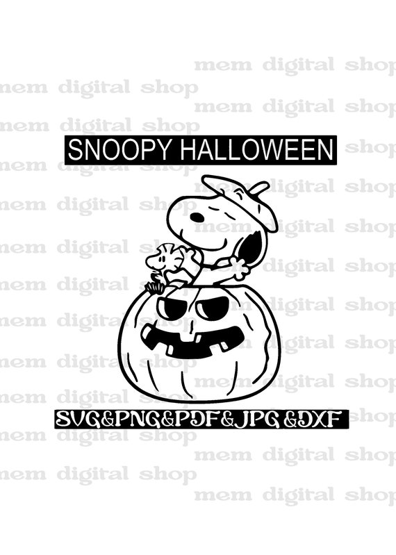 SNOOPY GIFT TAGS / 8 Halloween Tags / Snoopy Halloween Gift 