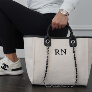 PERSONALISED EMBROIDERED canvas tote , personalise tote bag, beach bag, personalise travel bag, personalise handbag, monogram work bag
