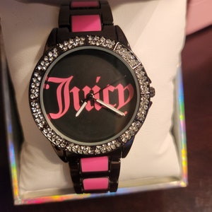 Juicy Couture Black Label Los Angeles Black and Pink 