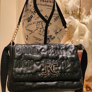Juicy Couture Pink League Large Flap Crossbody Bag Dusty Blush