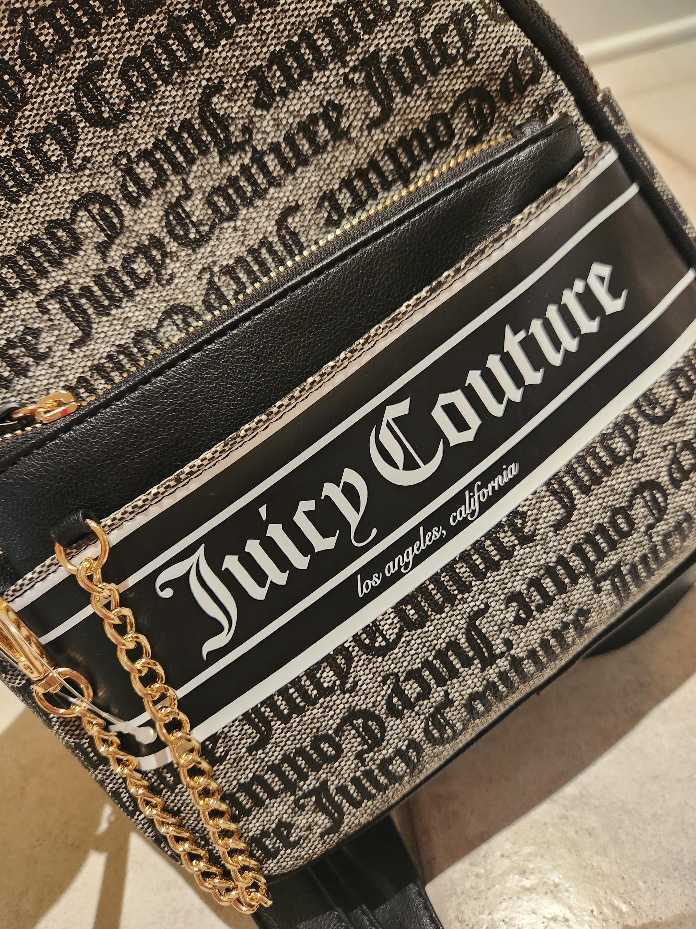 JUICY COUTURE ROSIE PULL OUT BACKPACK WITH  POUCH BLACK/BEIGE Juicy Couture - Brandclub - Juicy Couture Women main image 3