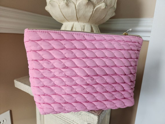 Juicy couture light pink cosmetic bag cute wrinkl… - image 6