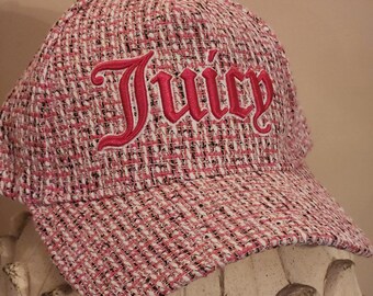Juicy Couture Pink Womens Baseball Cap Hat One Size