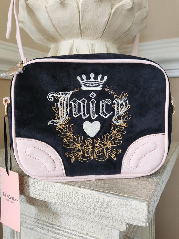 Juicy Couture Liquorice Heritage Crossbody Bag Nion Black Soft