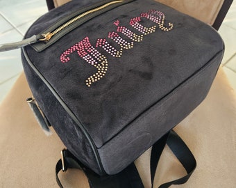 Juicy Couture Liquorice Black Velvet Big Spender Backpack  display picture 1