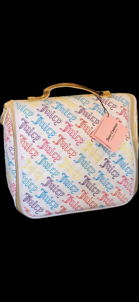 Juicy Couture Travel Cosmetic Bag Large Hanging Bag With