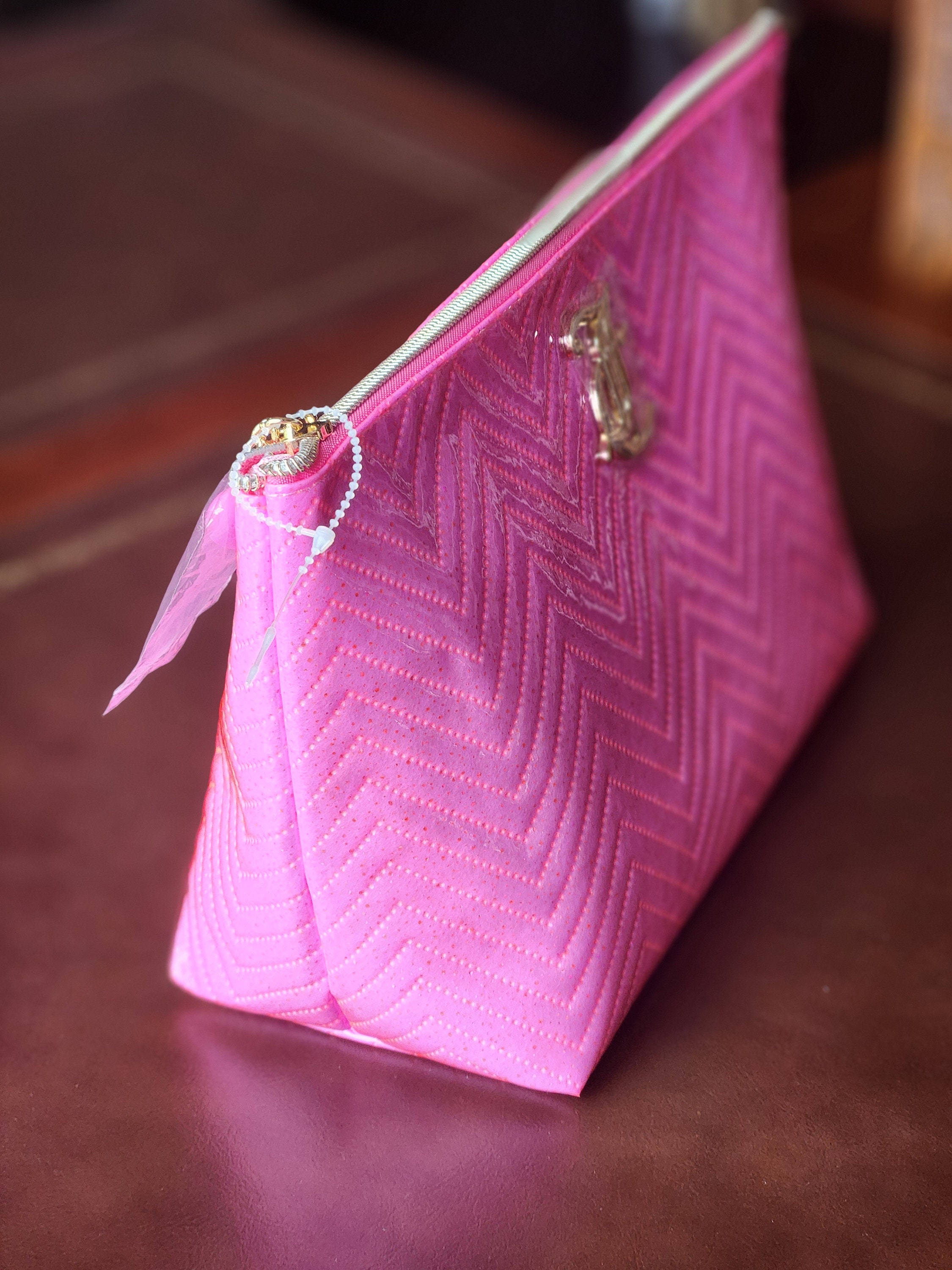 Trousse De Voyage Victoria's Secret, Vintage Rose, Zip Tout Autour, Neuve Avec étiquettes