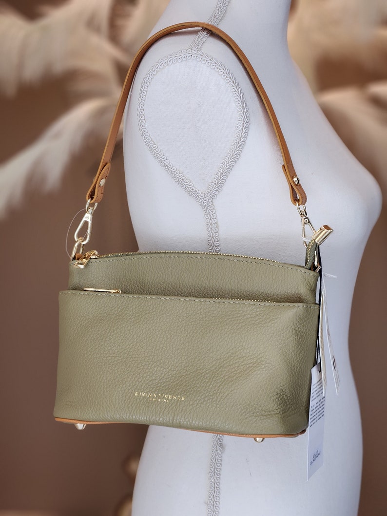 Divina Firenze Crossbody Made in Italy Lilla Style Bag Genuine Etsy