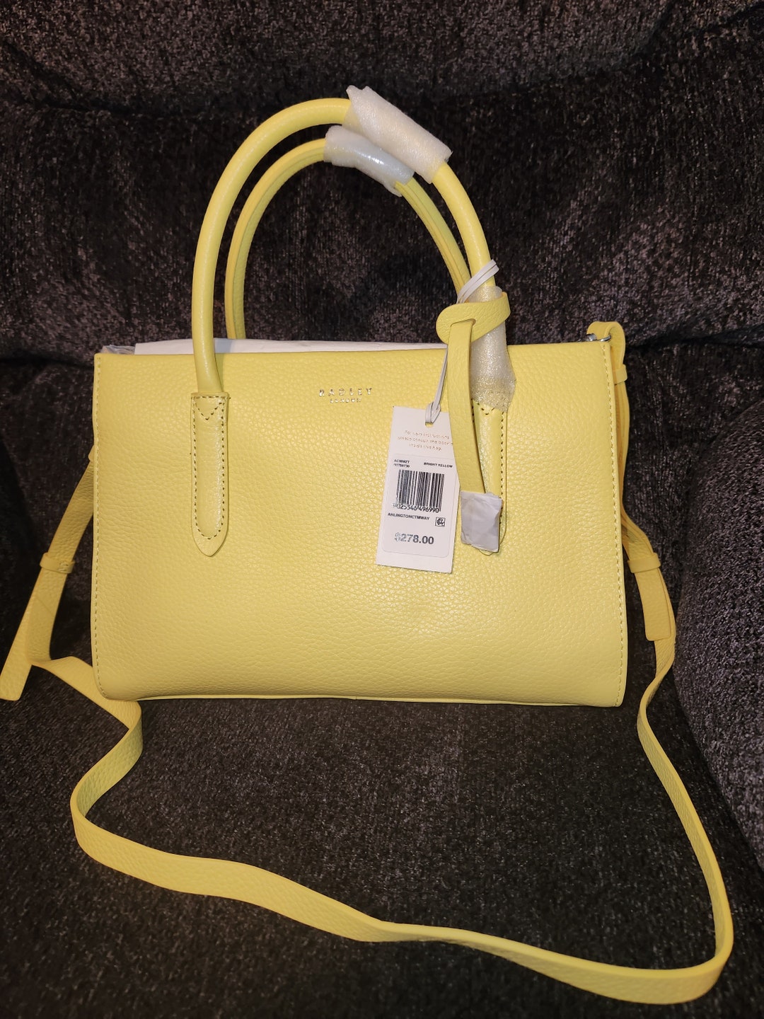 Exclusive RADLEY LONDON Handbag Leather in Yellow NWT - Etsy