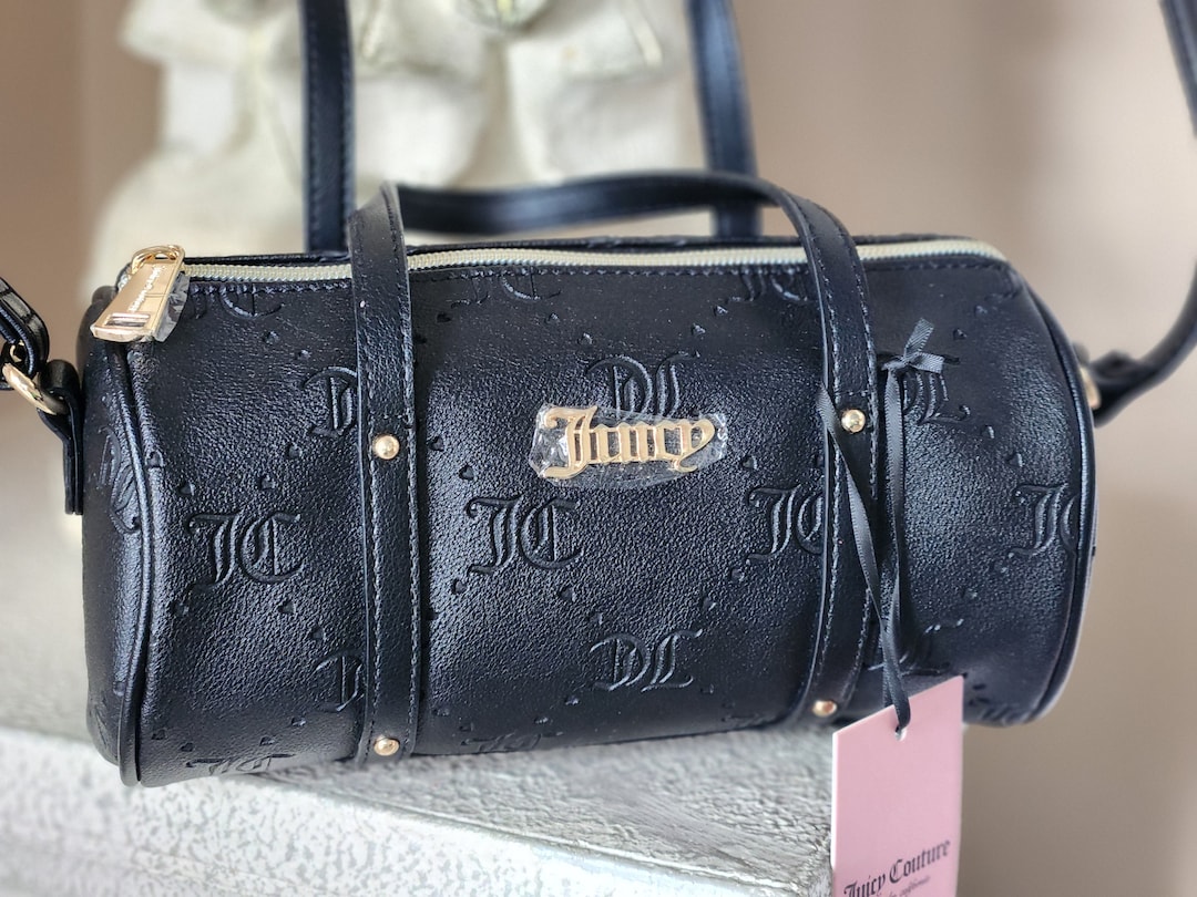 Juicy Couture Black Handbag Unique Mini Barrel Crossbody Fancy Etsy