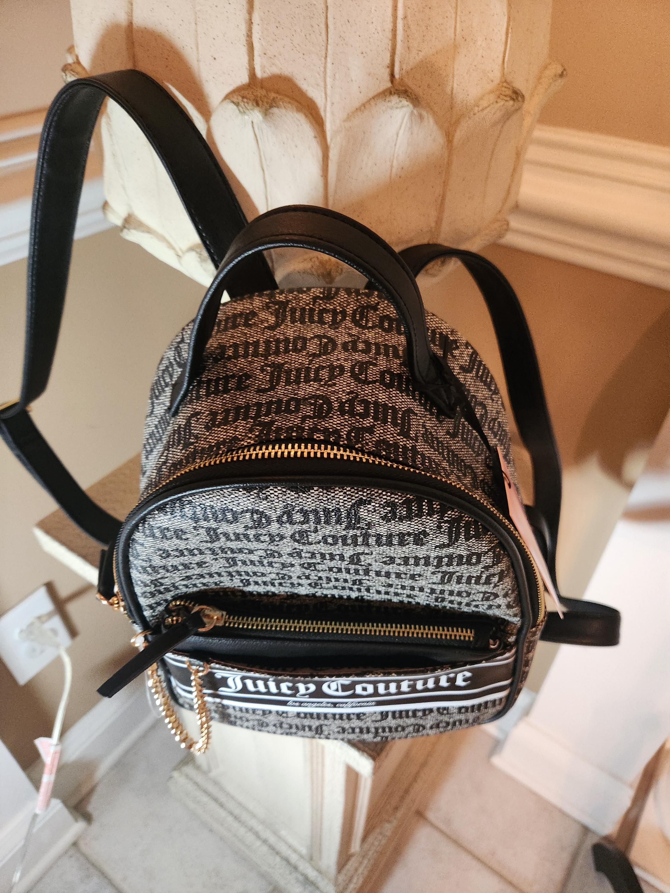 Juicy Couture Rosie Pullout Backpack Black/ Beige Color  display picture 1