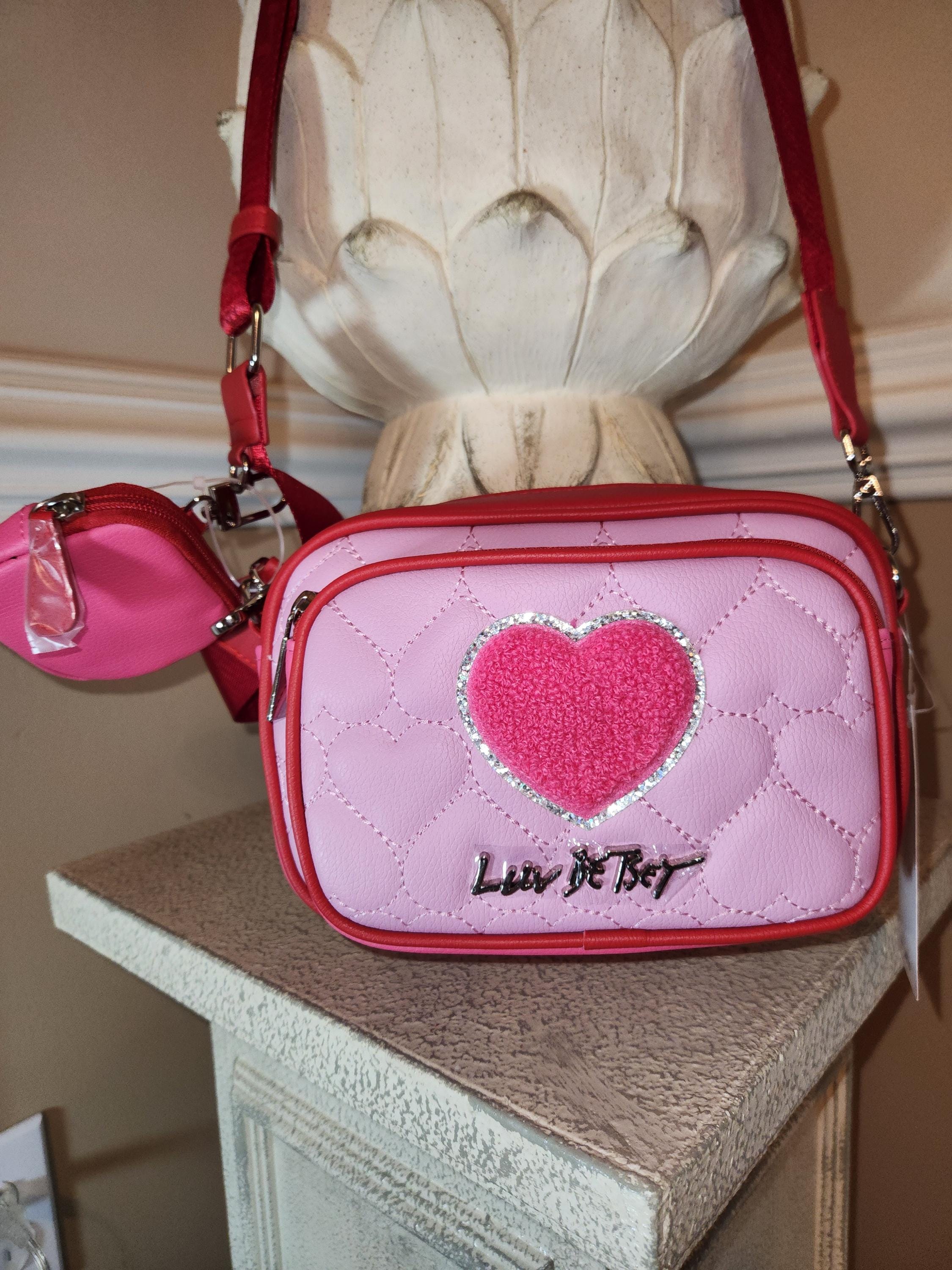 Luv Betsey By Betsey Johnson Small Pink And Black Quilted
