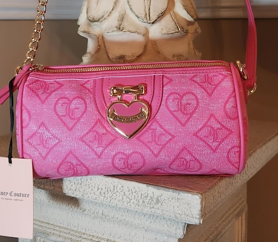 Juicy Couture Juicy Pink Precious Moments Roll Crossbody Bag Logo
