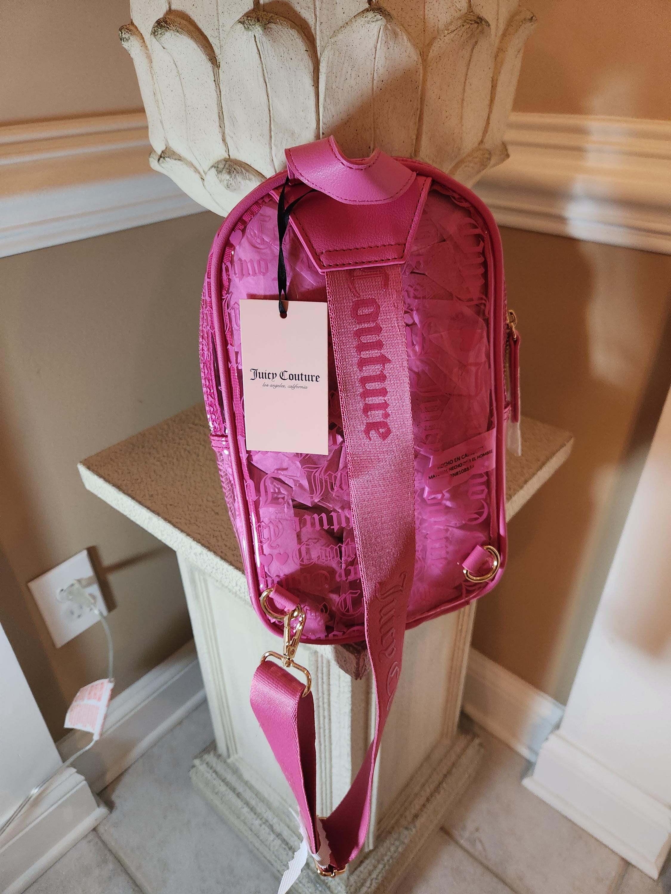 Juicy Couture Heart Pink Beachin Sling Logo All Over the  display picture 3