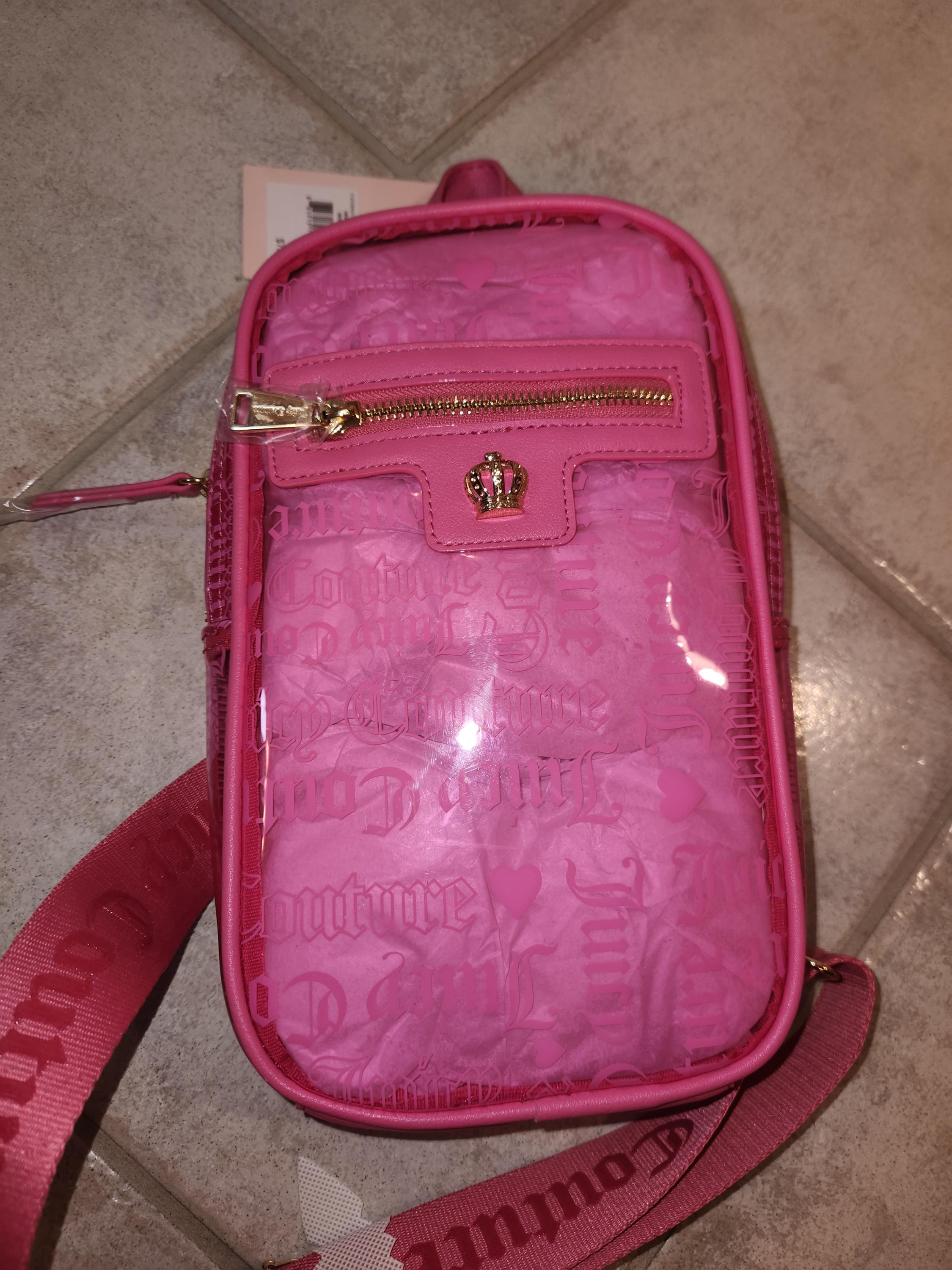 Juicy Couture Heart Pink Beachin Sling Logo All Over the  display picture 1