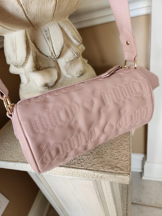 Juicy Couture Puff Roll Crossbody Bag Dusty Blush Small Cute  display picture 1