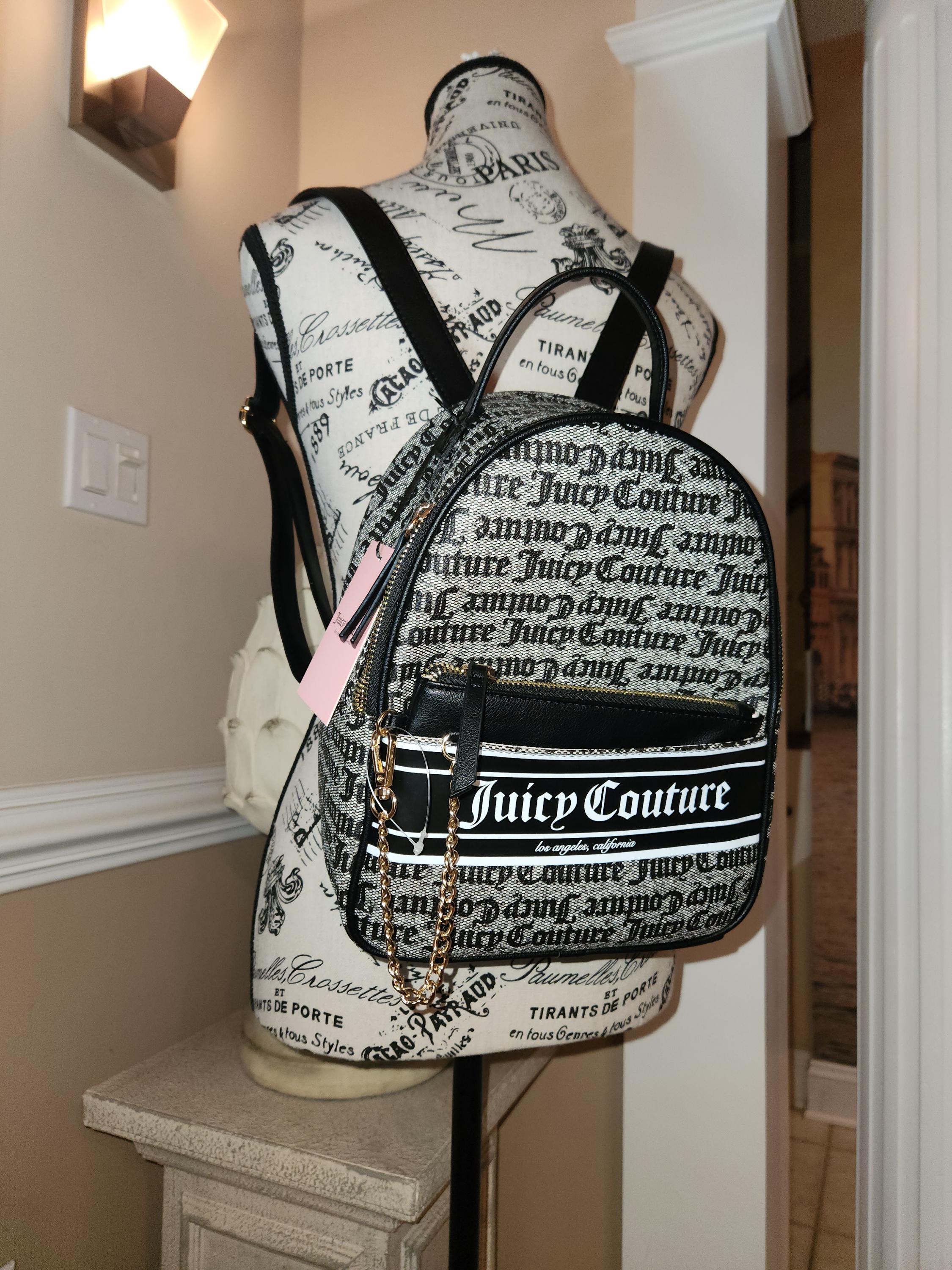 Juicy Couture Rosie Pullout Backpack Black/ Beige Color  display picture 2