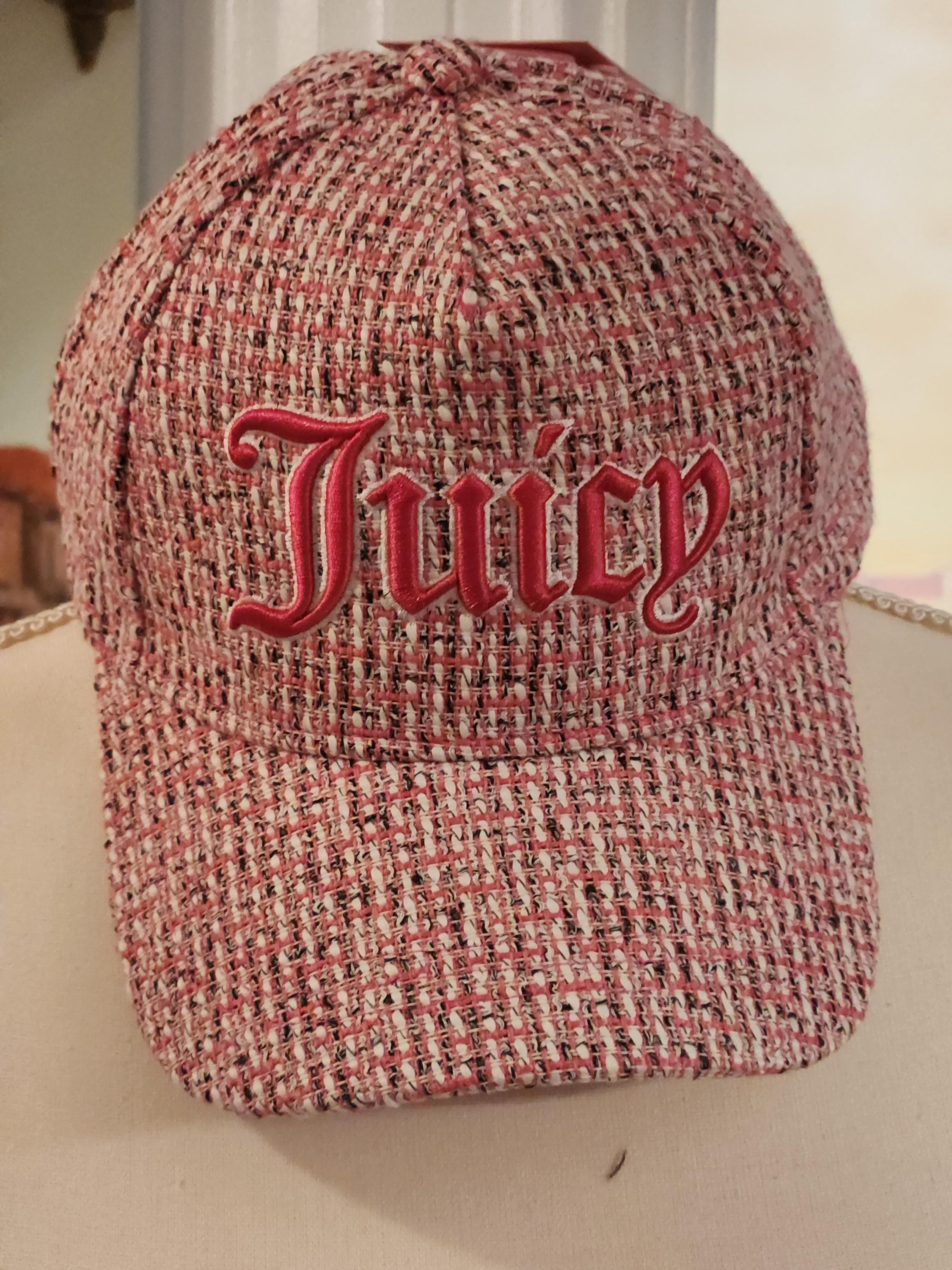 Juicy Couture Women\'s Newsboy Cap, Authentic Juicy Couture Pink Womens Baseball Cap Hat One Size  main image 4