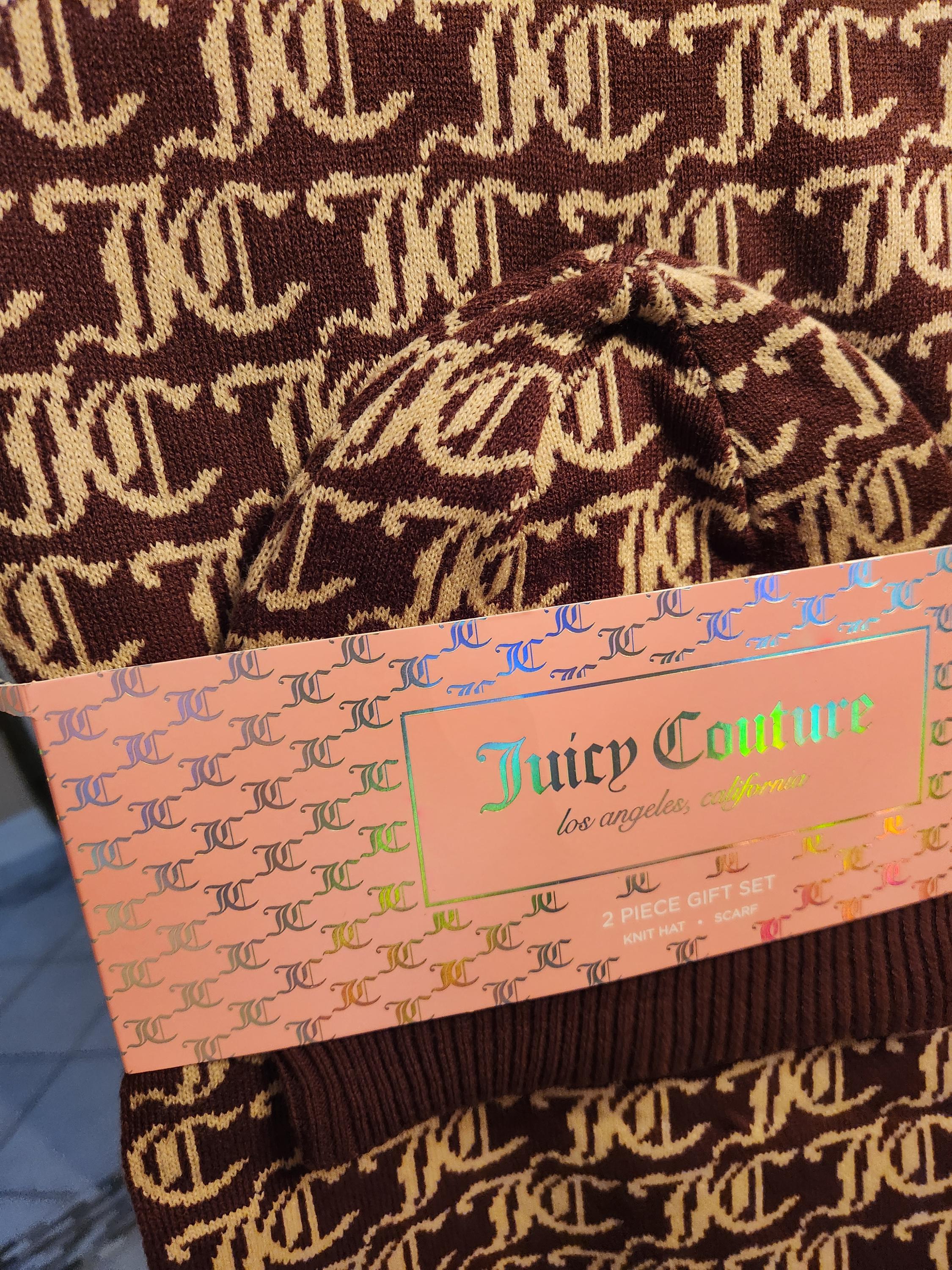JUICY COUTURE★ Knitted hat JC259 Women One Size Felt Black JUICY COUTURE Cowboy HAT Juicy