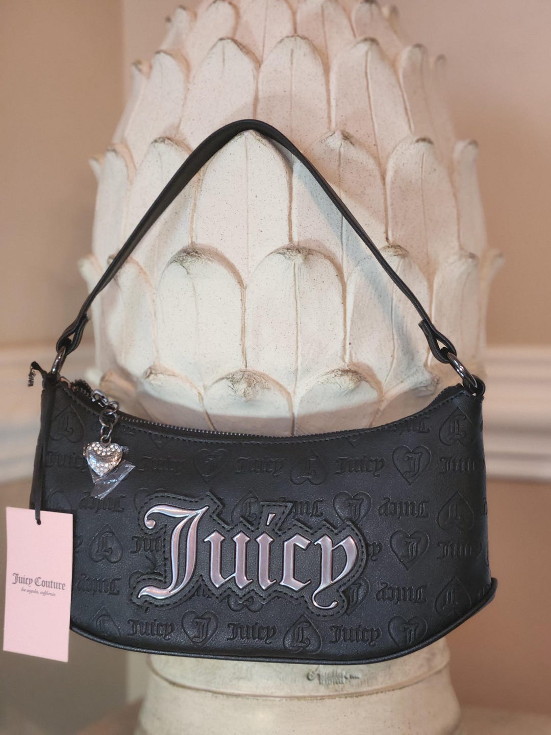 ☆Juicy By Juicy Couture クラウンベロアセット(Liquorice)☆ Heritage Cotton Velour Track Pants - Juicy Couture