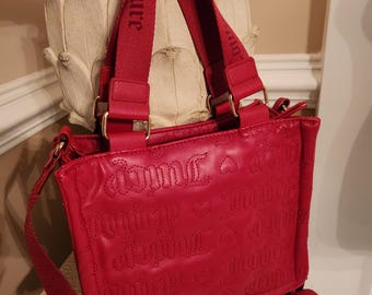 Juicy Couture Pink League Mini Tote Cool Red Color Unique
