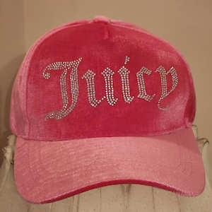 Juicy Couture Pink Soft Velvet Silver Rhinestones Women display picture 3