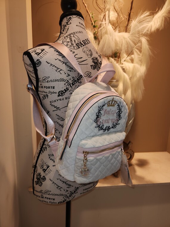 Juicy Couture Crystal Pink Clay Royal Moment Medium Backpack