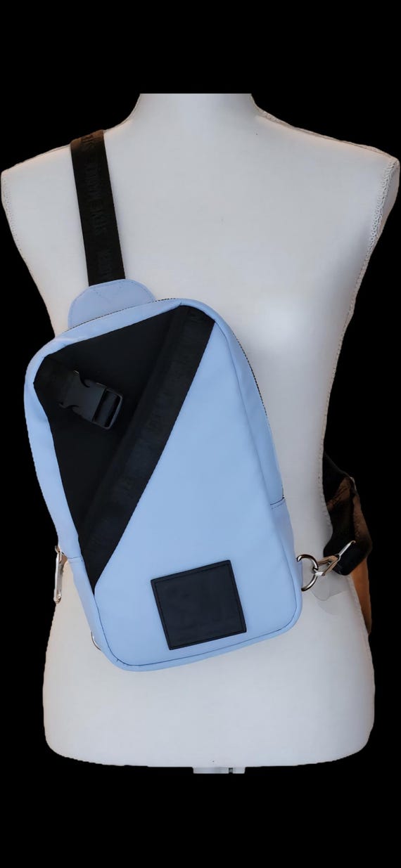 Steven Madden Blue Multi Sling Backpack Bida Nylon Crossbody