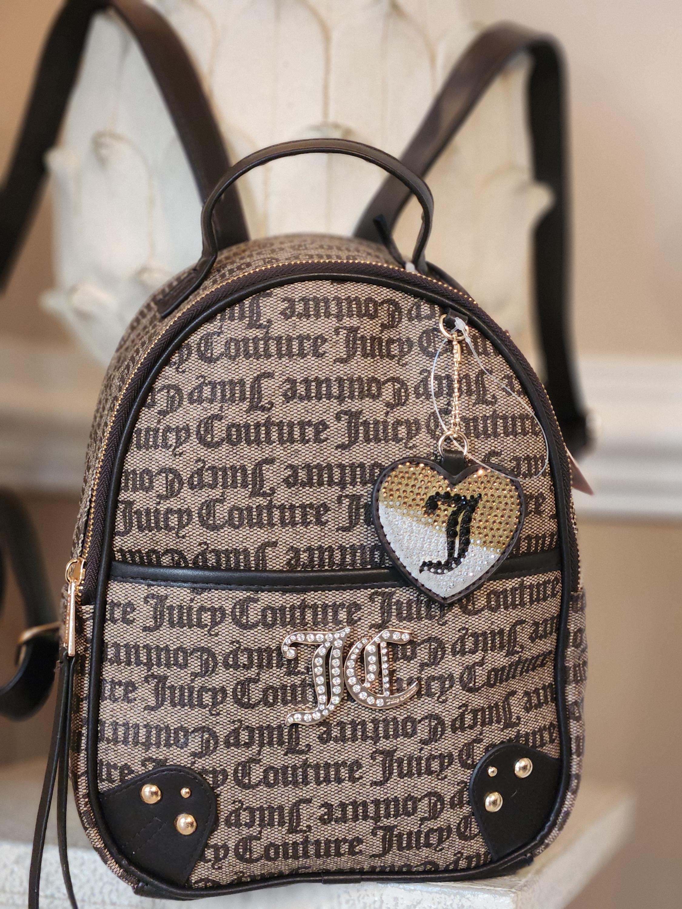 juicy couture mini backpack purse New Black Bag Velour Purse Hut Handbags Backpacks Juicy Couture Backpack