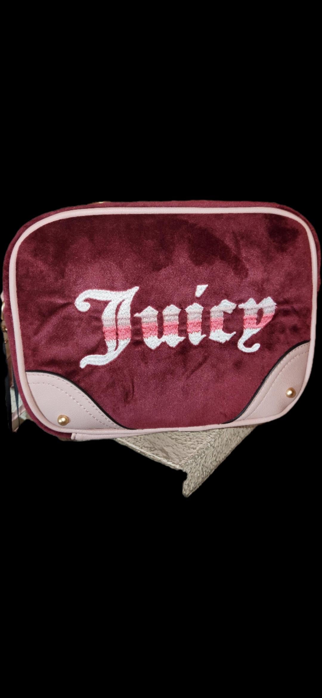 Juicy Couture Cabernet Dusty Blush Retro Vibe Crossbody Camera Bag