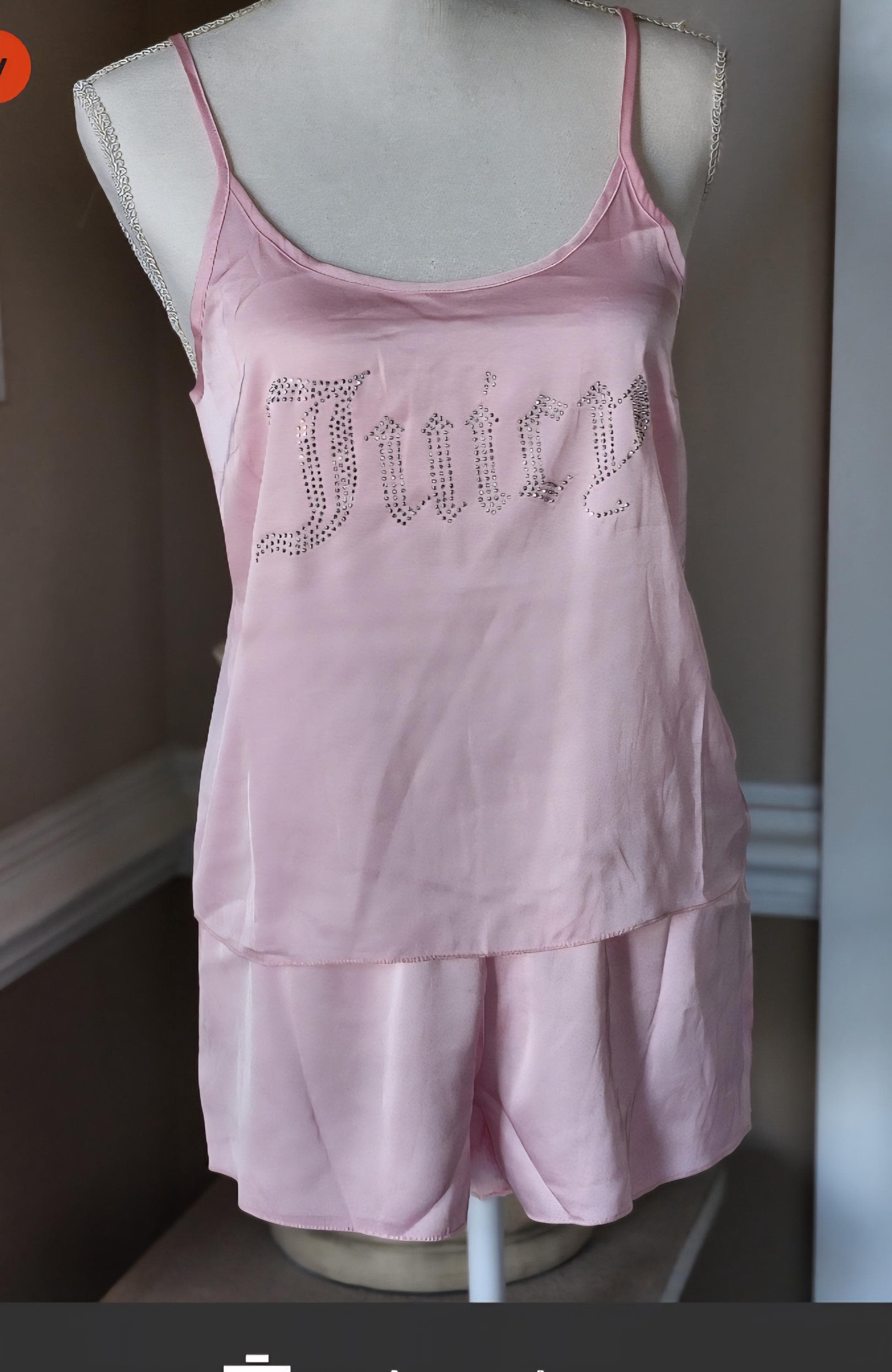 Juicy Couture Lola Pink Pajama Set: Shorts and Tank Sexy