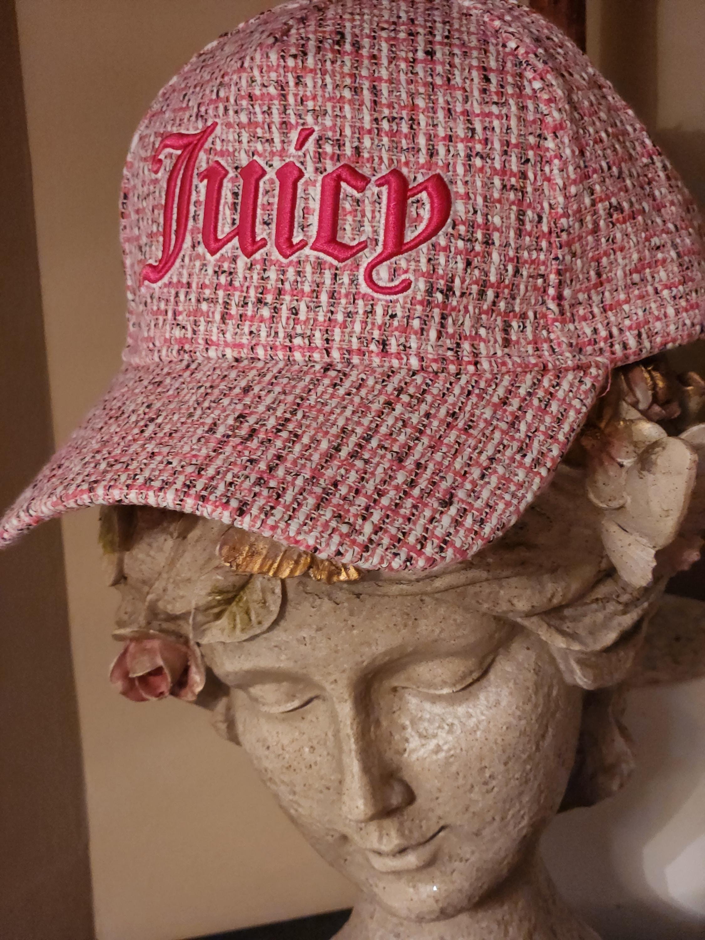 JUICY COUTURE★Rhinestone logo cap 帽子送料込み JC28 Juicy Couture Pink Womens Baseball Cap Hat One Size